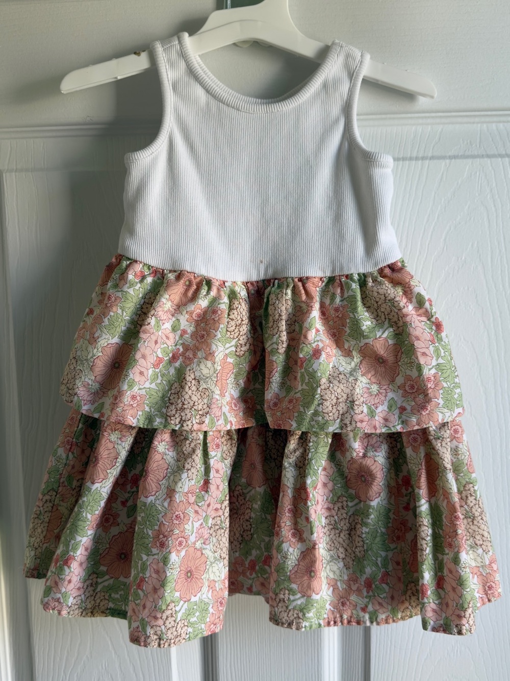 Janie & Jack Ditsy Floral Tiered Dress